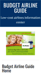 Mobile Screenshot of budgetairlineguide.com