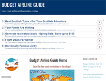 Tablet Screenshot of budgetairlineguide.com